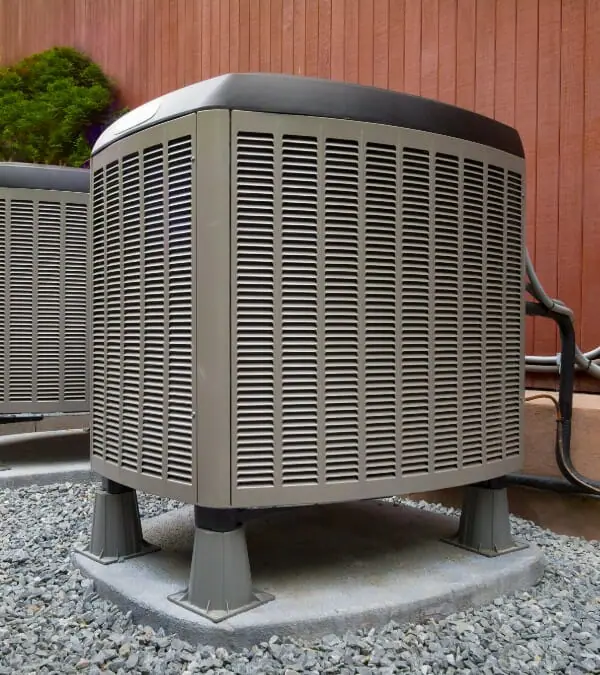 New HVAC Unit on brown building